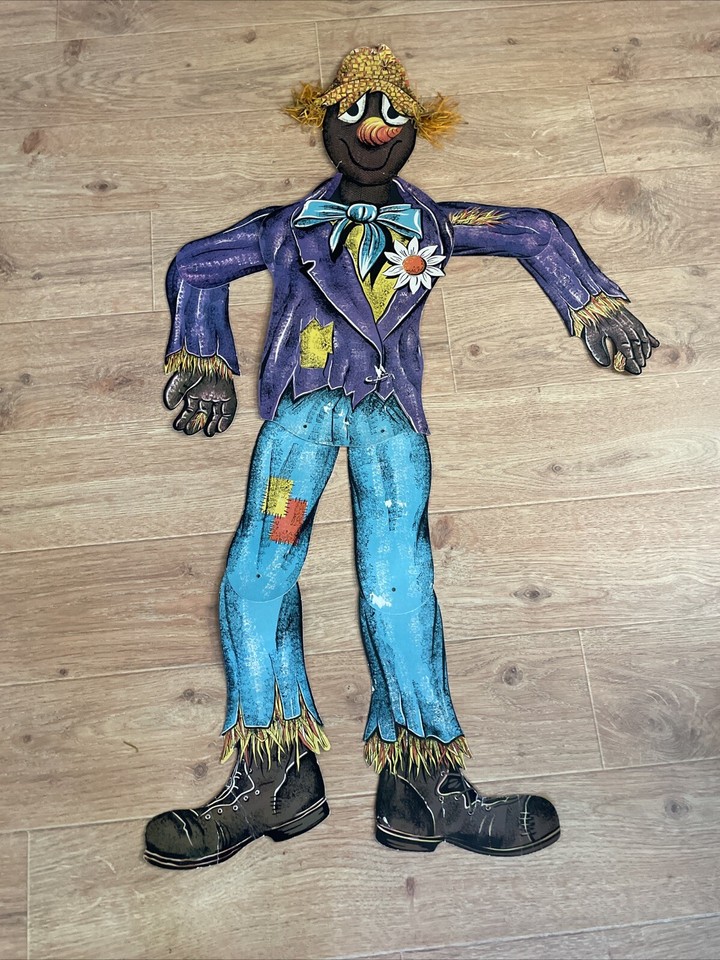 Vintage Beistle Halloween Decorations Witches & Scarecrow Made in USA