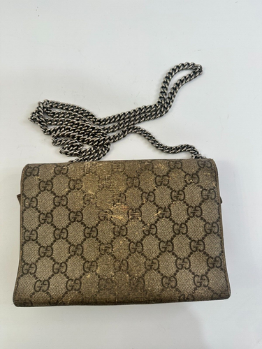 Gucci Beige GG Supreme Canvas and Leather Dionysus Wallet - Picture 2 of 8
