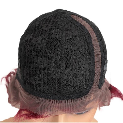 Kinky Curly Remy Human Hair Wigs Pixie Cut T part Lace Front Glueless Curly Wigs - Picture 8 of 8