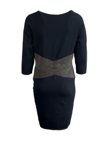 Marina Rinaldi Women's Nero Gnanes Knitted Glitter Waist Dress NWT - Picture 3 of 3