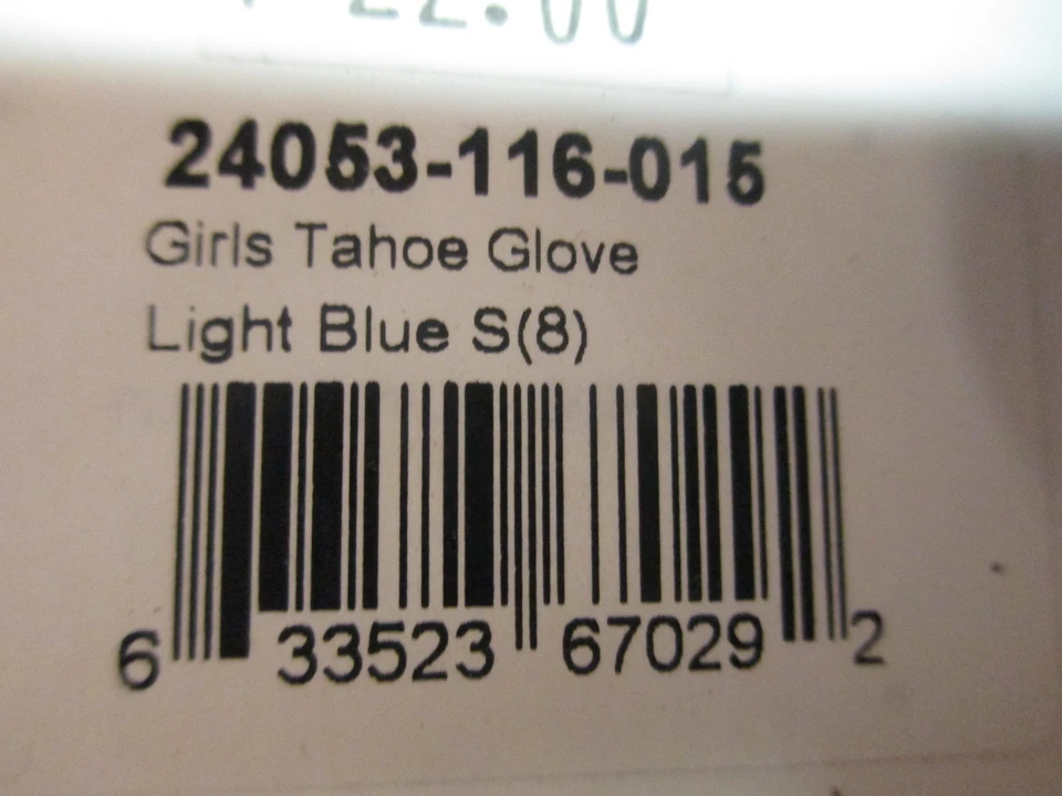 FOX TAHOE LIGHT BLUE GIRLS CYCLING GLOVES - Small - Image 4 of 4