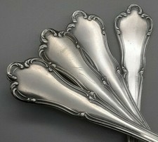 Koch und Bergfeld 4 Kuchengabeln 800er Silber Kochberg Dresdner Barock (ABP)