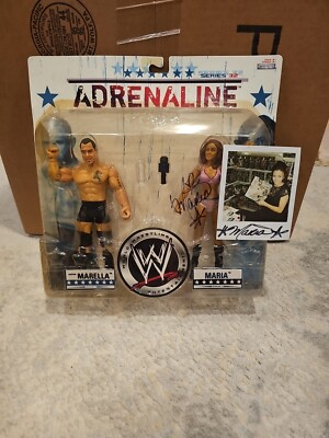 WWE Maria SANTINO Marella Adrenaline Series 32 Jakks Pacific SIGNED BY MARIA