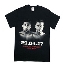 T-Shirt Anthony Joshua Wladimir Klitschko 2017 Fight Event Herren klein schwarz
