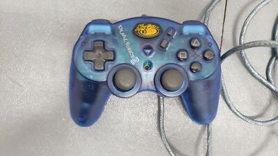 Playstation 2 Mad Catz Controller Dual Force 2 Pro Blue Wired