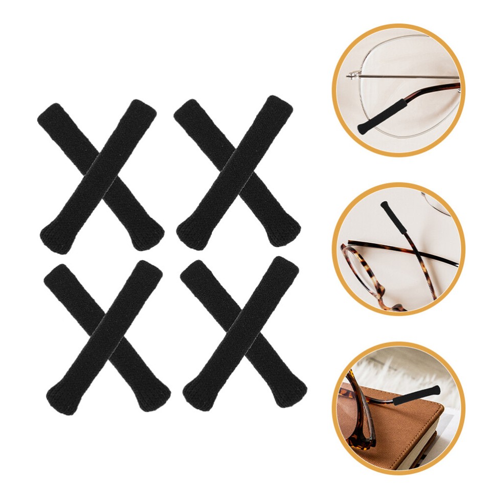 8 Pcs Eyeglass Arm Covers Eyeglasses Temple Tips Ear Grip Antislip eBay