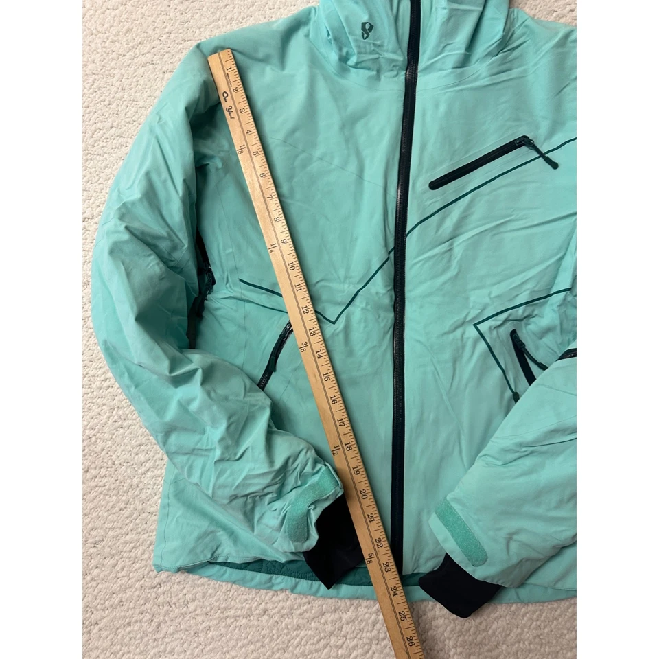 Chaqueta con capucha mediana Stoic para mujer snowboard nieve esquí Foto 3 de 4