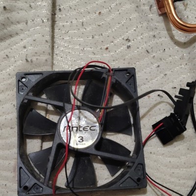 Antec 3 Speed Case Fan Black Plastic 4-Pin Power Connector Computer Cooling