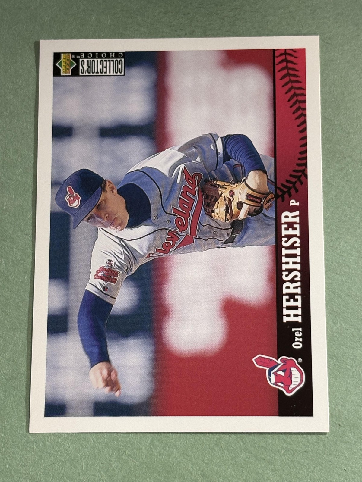 Orel Hershiser 1997 Collector's Choice Cleveland Indians #88 LL449
