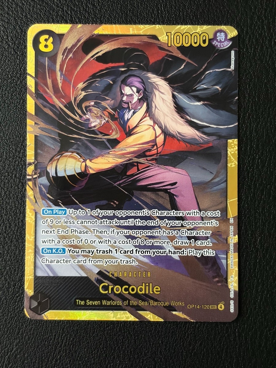Crocodile SEC The Azure Sea's Seven (OP14-120) - One Piece Card | eBay