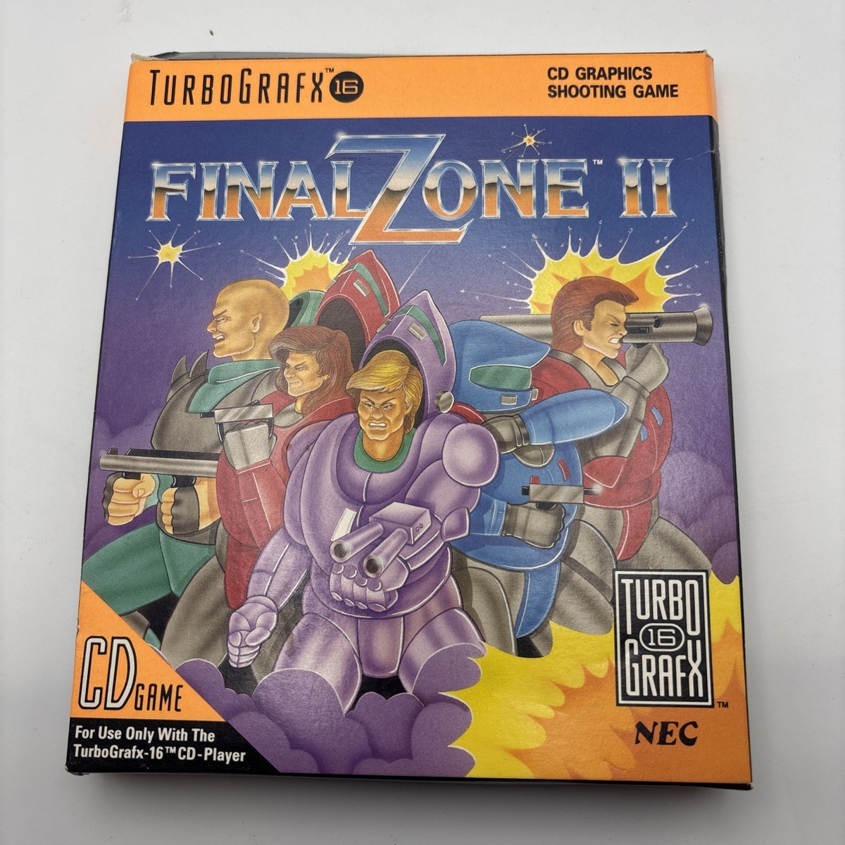Final Zone II (TurboGrafx-16 CD) 1990 CIB w/Manual/Box Excellent