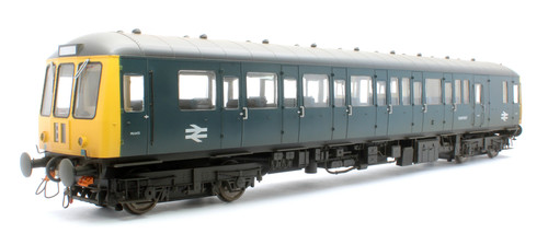 Heljan 1227 Class 122 BR blau (gelbe Enden) Einzelwagen DMU TDB975227 - verwittert | Zustand: New
