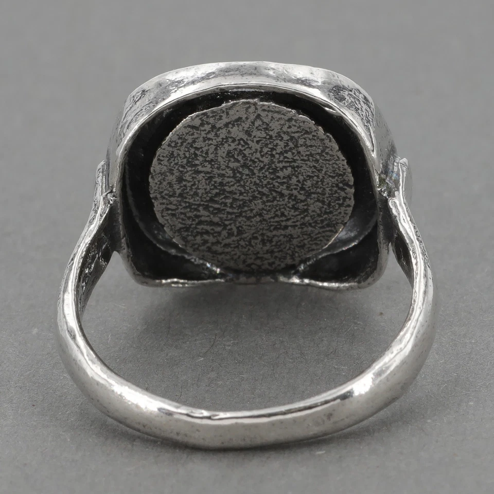 Anillo Cabujón Peridoto Plata Esterlina Texturizado Silpada Retirado RARO R6726 Talla 8 Foto 4 de 4