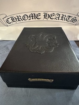 CHROME HEARTS Glasses Case Black Leather For 4 Pairs Of Glasses 