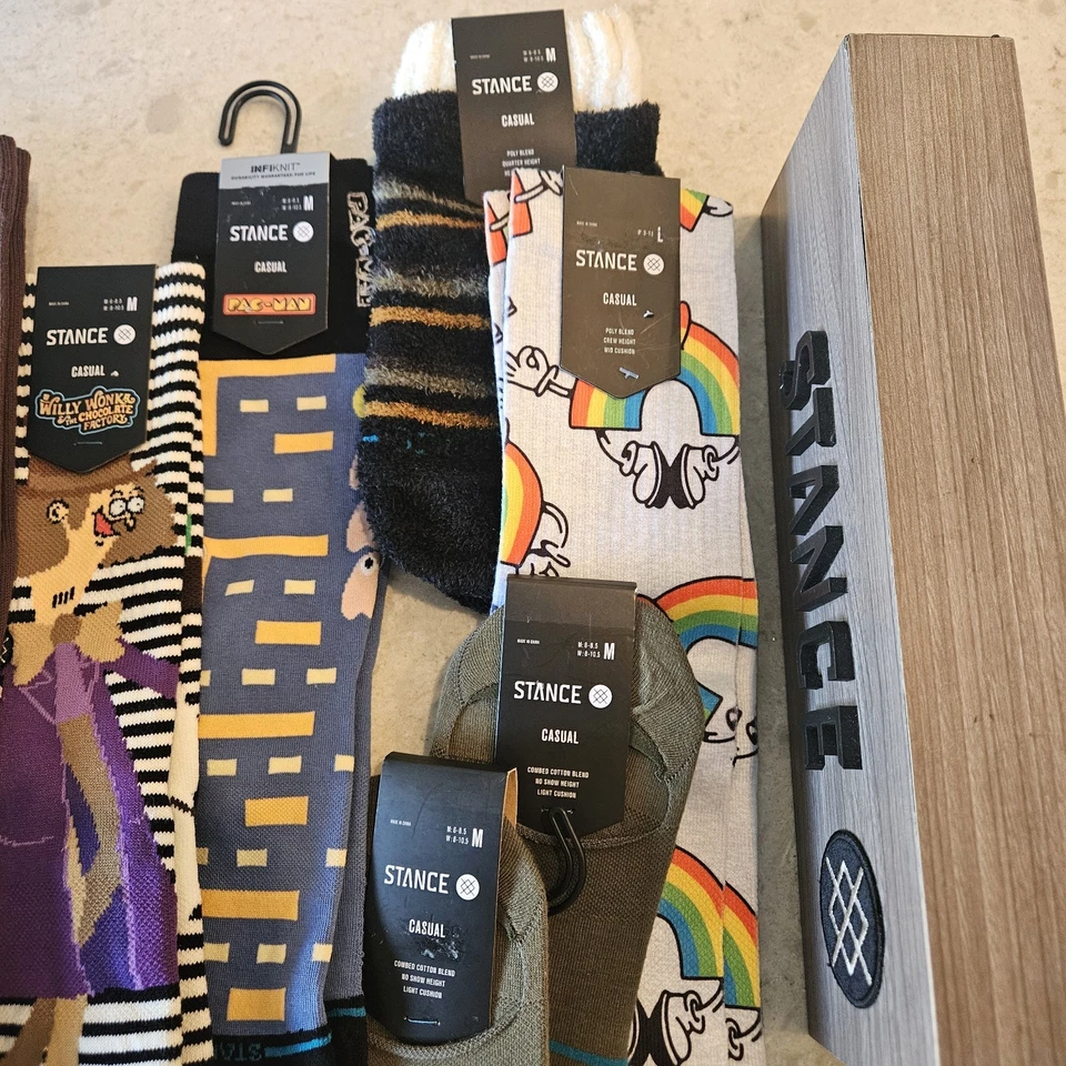 Lote Calcetines Stance Nuevo Conjunto De 10 Pares De Todas Las Tallas Para Hombre Y Niños Calcetines Con Etiquetas Foto 2 de 3