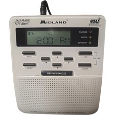 Midland WR120 NOAA Public Emergency S.A.M.E Hazards Weather Alert Radio Clock EC