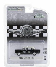 GREENLIGHT,CHECKER MOTORS MARATHON A11 1963 black taxi white roof sold in bli...