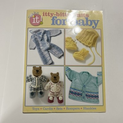 Knit Pattern Book ITTY BITTY Knits For BABY ~ Toys, Romper, Blanket, Cardis, Set
