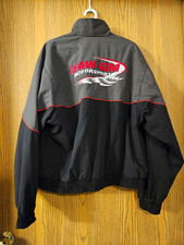 Vintage 90s UAW GM Motorsports Jacket XL Made in USA Full Zip Windbreaker NASCAR