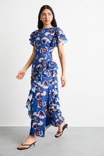 Warehouse Floral Maxi Dress Womens Occasion Dresses