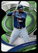 Miguel Sano 2021 Spectra Neon Green Die Cut 25/25 Minnesota Twins #51