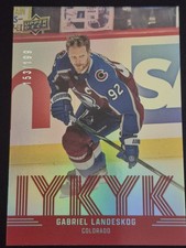 2025-26 Upper Deck Series 2 GABRIEL LANDESKOG * Red /199 Avalanche