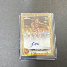 Topps 2022-23 Chrome OTE Ryan Bewley Gold Rookie Auto #CA-RB1 /50