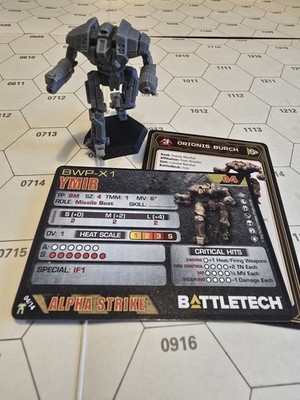 BattleTech Ymir BWP-X1 Miniatur + Karte Classic & Alpha Strike #1