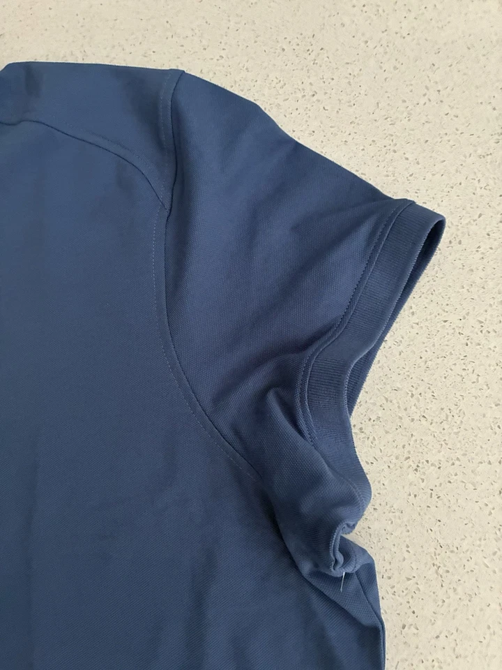 Polo Cutter & Buck CB Drytec Algodón + Absorbe la humedad 4xl Azul Nuevo con Etiquetas Foto 2 de 4