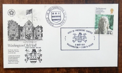 1976/77 GB Visit Of President Carter  Special PMK. Event Cover.