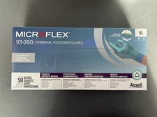 ANSELL - MICROFLEX - 93-260 - CHEMICAL RESISTANT GLOVES - SIZE X-LARGE