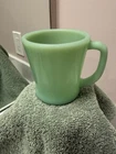 Vintage Fire King Jadeite Coffee Mug D Handle Oven Ware  MCM