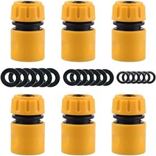 6 Pack Hose End Connector - Hose Pipe End Quick Connect Fitting for 1/2 Inch Hos
