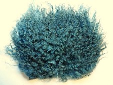 OOAK Tibetan Lamb Mohair Doll Hair, Wigs, Reroot 6-1/2 x 5" Blue Spruce Green