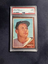 1962 Topps - Mickey Mantle #200 PSA 2