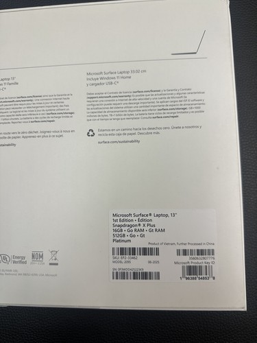 Microsoft Surface Pro Copilot + PC 13in Snapdragon X Plus 16GB / 512GB Platium - Zdjęcie 3 z 4