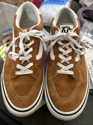 VANS Rowan Pro Glazed Ginger White Low Top Skateboarding Sneakers Men Sz 9