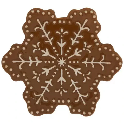 5-25-christmas-appetizer-gingerbread-ceramic-snowflake-plate-dish-ebay