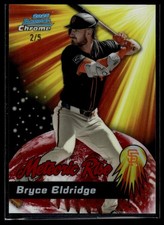 2025 Bowman Chrome #MR-1 Bryce Eldridge Meteoric Rise Red #/5 SN