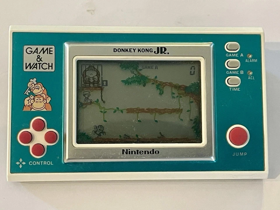 Juego y reloj vintage Nintendo Donkey Kong Jr DJ-101 1982 - Funciona ✨Sin precio base✨ Foto 3 de 4
