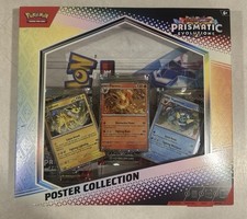 Pok mon Prismatic Evolutions Poster Collection Box New Factory Sealed