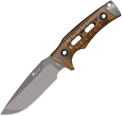 HX Outdoors Rock Apex Fixed Blade PEI Brown Folding Knife