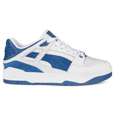 Puma Slipstream Suede Fs Logo Lace Up  Mens Blue, White Sneakers Casual Shoes 38