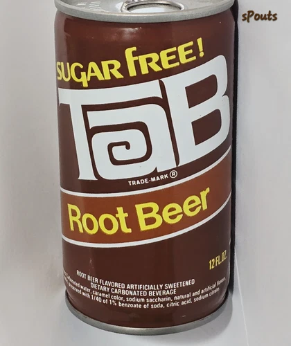A+ RARE VINTAGE TAB ROOT BEER CAN COCA-COLA COKE ATLANTA GEORGIA SOFT DRINK SODA