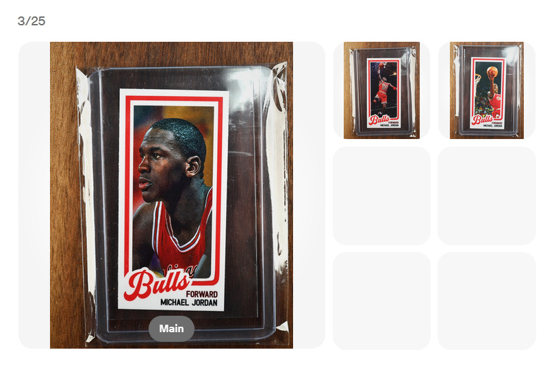 1984 85 Michael Jordan Rookie RC Supermini Chicago Bulls NO 1986 Fleer (3-Set)