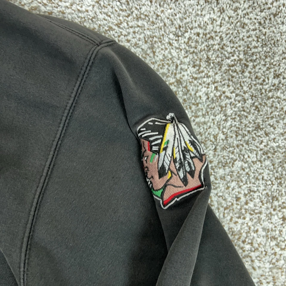 Sudadera con Capucha North Dakota Fighting Sioux Para Hombres Mediana NCAA Hockey Con Cordones Foto 4 de 4