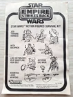Vintage Star Wars Action Figures Survival Kit 1980 Instructions Sheet Original