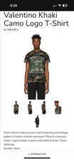 Valentino Men Camouflage T-shirt