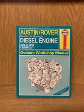 Austin/Rover Maestro & Montego 2L Diesel Engine. Haynes 1986-93 Workshop Man (4A
