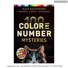 100 Color by Number Mysteries: A Coloring Book for Adul, Pixelcolorist Books 202